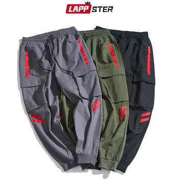 

LAPPSTER Men Streetwear Cargo Pants 2020 Mens Pockets Baggy Joggers Pants Hip Hop Harajuku Sweatpants Fashion Trousers Plus Size