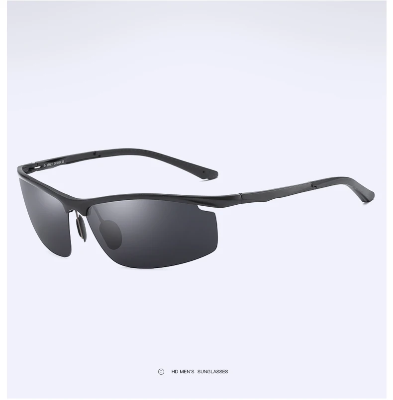 YSO солнцезащитные очки Для мужчин поляризационные UV400 алюминия и магния Frame TAC солнцезащитные очки вождения очки полу без оправы аксессуар для Для мужчин 7106