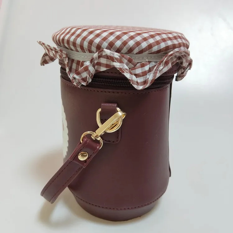 Мода банка для джема, меда дизайн Pu ведро дизайн Девушки Повседневная сумка через плечо Tote Кроссбоди мини сумка почтальон дамская сумочка