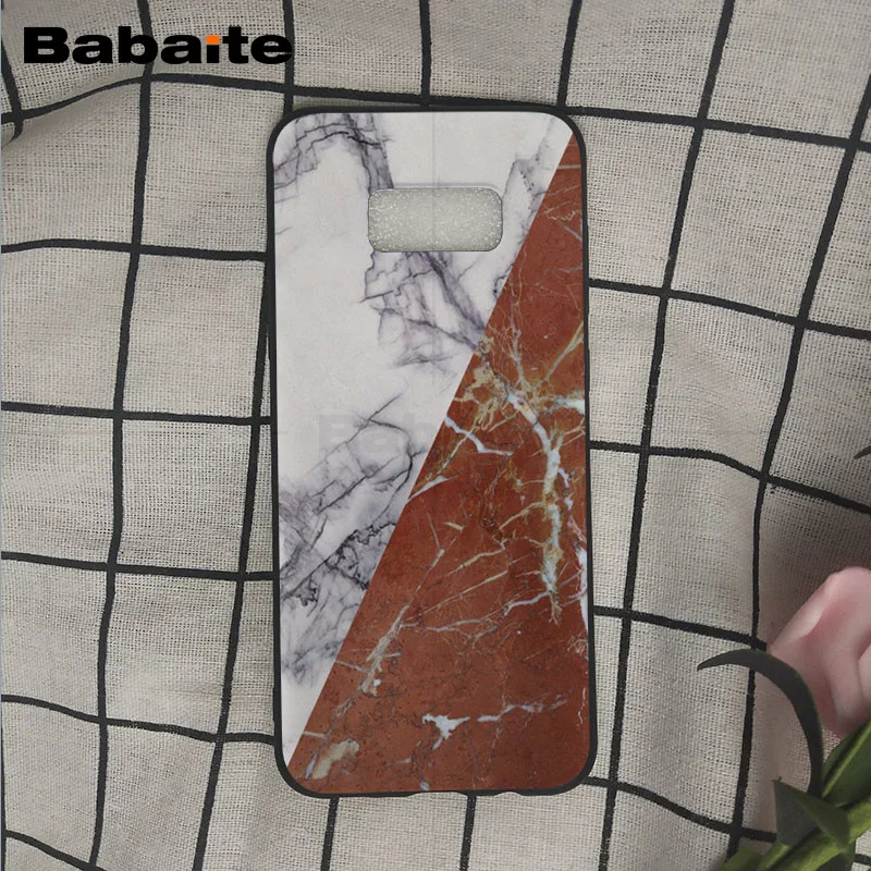 Fashion Geometric Splice Pattern Marble gold pink marble stone