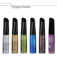 Блестящая жидкая подводка для глаз для женщин Макияж стойкий мерцающий подводка для глаз легко носить SSwell