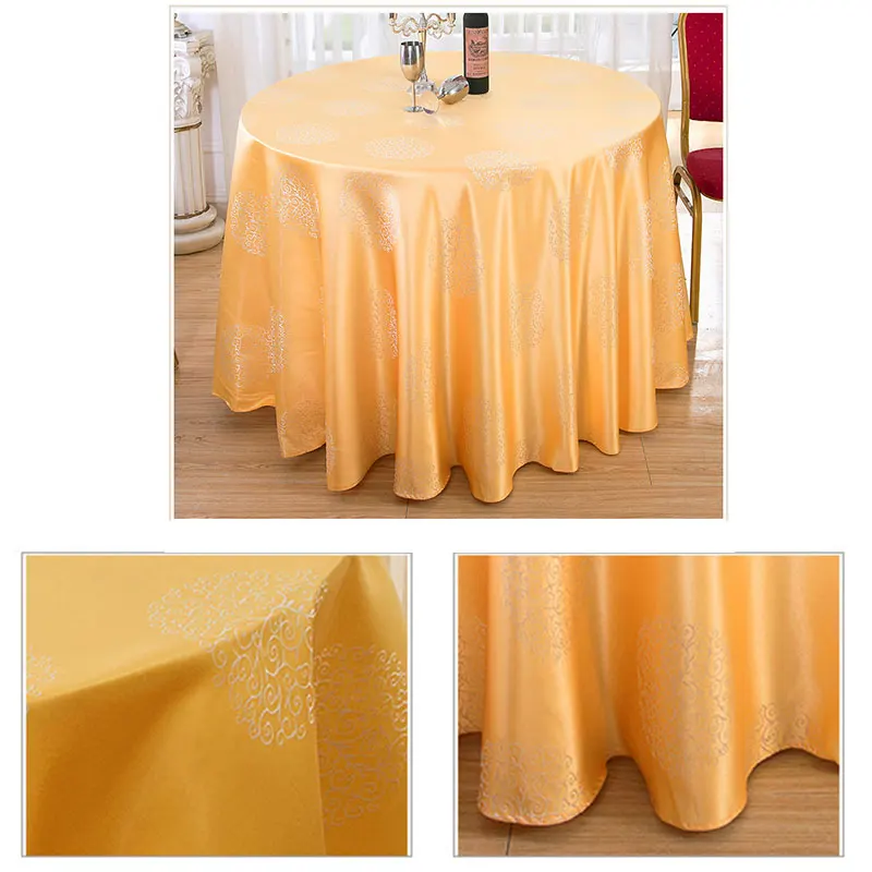 FANCAI Round Table Cloth Household Wedding Party Banquet Tablecloth Kitchen Table Cover FANCAI Round Table Cloth Household Wedding Party Banquet Tablecloth Kitchen Table Cover