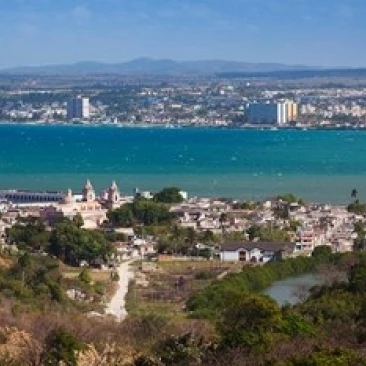 Cuba  Matanzas  City and Bahia de Matanzas Bay Poster Print by Walter Bibikow (28 x 19)