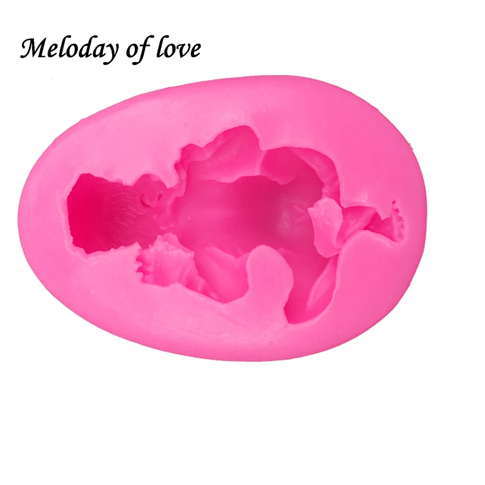 ZQWE Moule En Silicone 3D Pour Gâteau En Forme De Bébé Endormi - Moule à Gâteau En Argile Au Chocolat - Moules Pour Loisirs Créatifs (bébé D