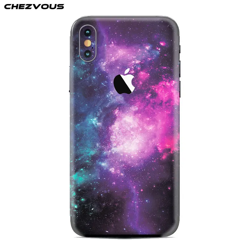 Space Star Series Stickers For iPhone X Back Film Protective Cover