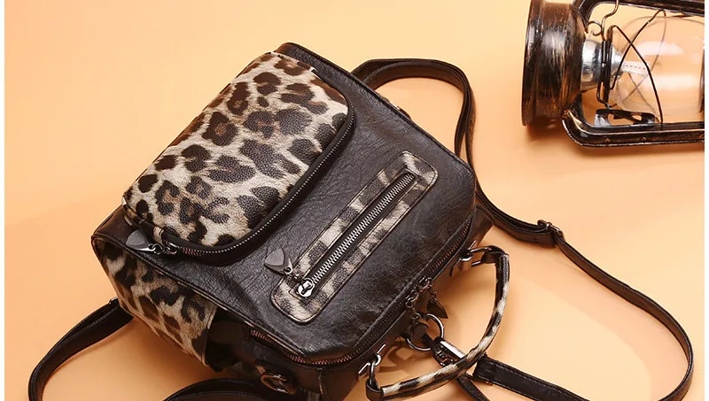 women leopard print backpack shoulder bag women school bag for teenager girls backpacks_21