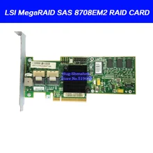 Для MegaRAID SAS 8708EM2 8-портовый PCI-E карта для массива данных поддерживает RAID0 1 батарея