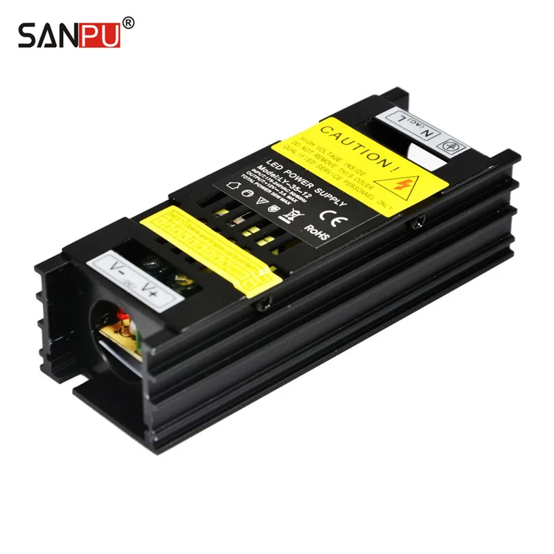 

SMPS 12v 35w LED Switching Power Supply Constant Voltage Driver in 12v 220v 230v ac to dc Lighting Transformers Black Aluminum