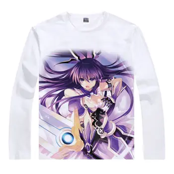 

Date A Live T-Shirt Tohka Yatogami Shirt couple Long t-shirts Anime characters Casual Long t-shirts Janpanese Anime cute shirt a