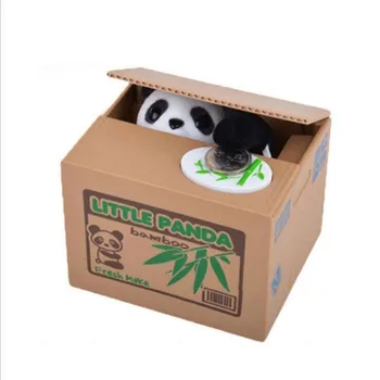 

Cute Cat Panda Money Boxes Automatic Animal Thief Coin Piggy Banks Kids Children Birthday Gifts Money Saving Box