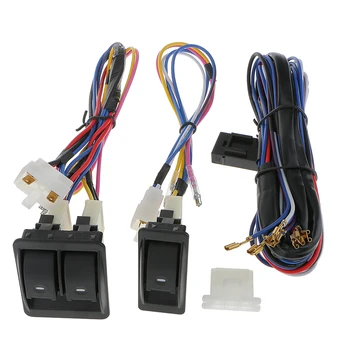 

1 Set Car Power Window Switch Push Button Master Control Wiring Harness Auto Replacement Parts for Window Regulator