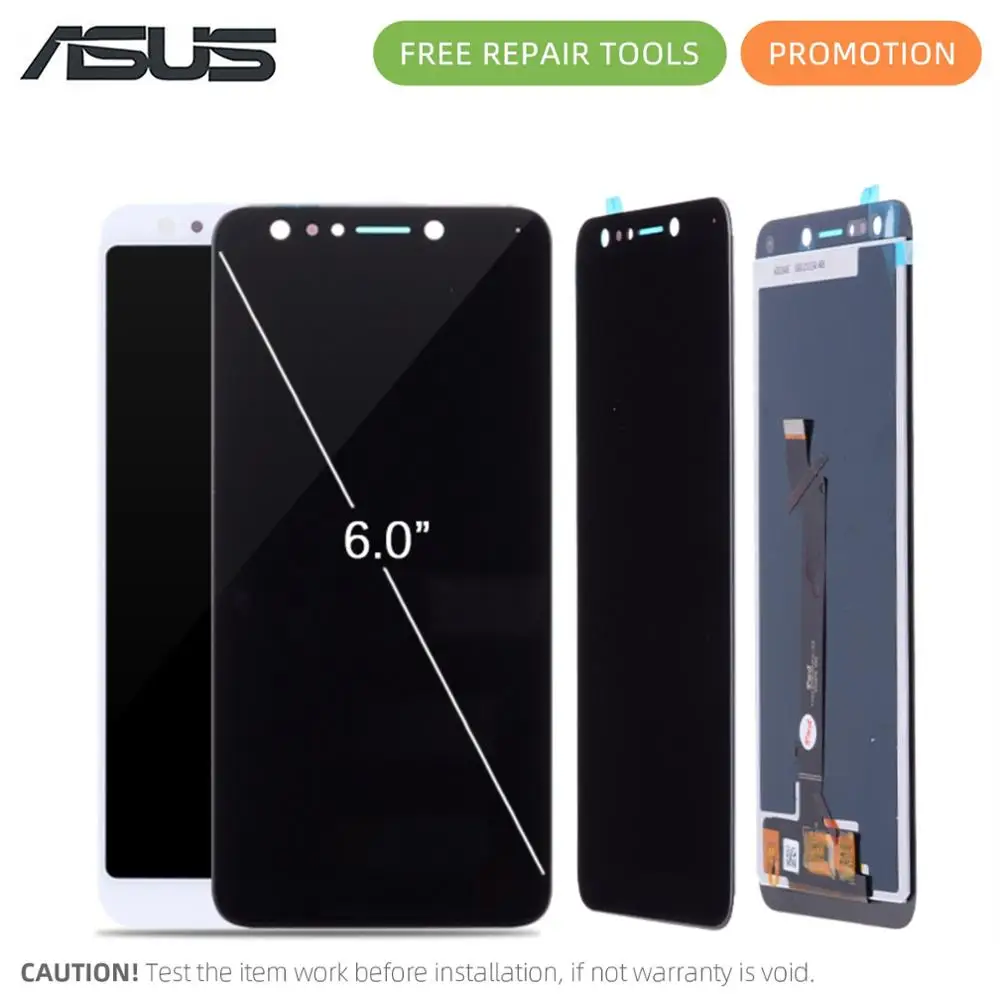Дисплей для Asus ZenFone 5 Lite 2018 ZC600KL LCD в сборе с тачскрином Оригинал 6.0'' черный