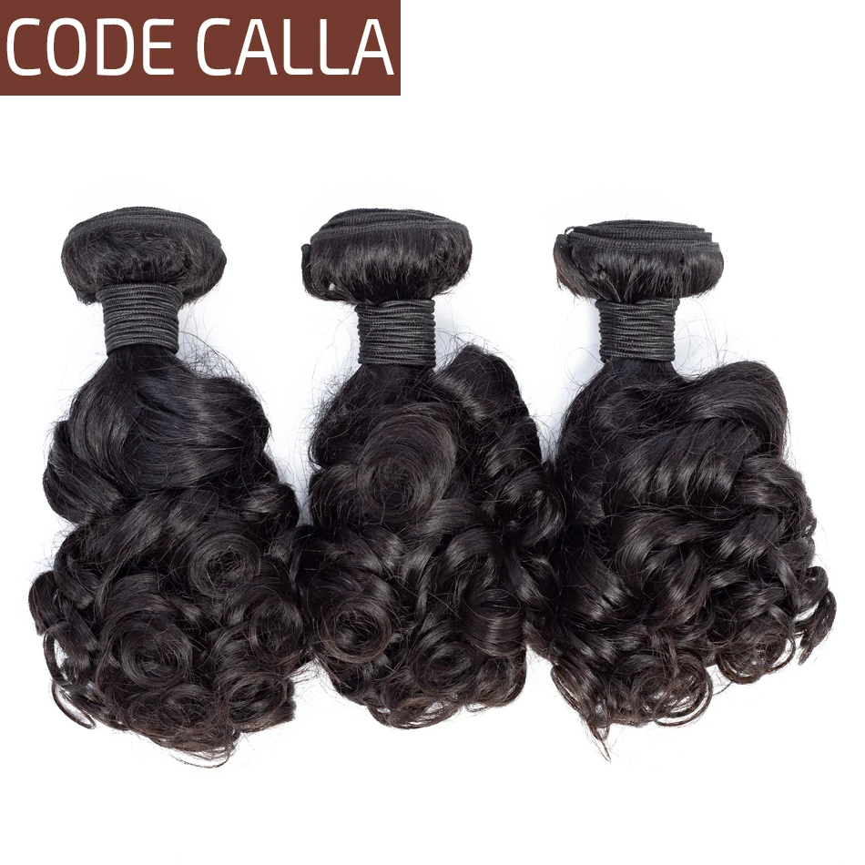 Code Calla Brazilian Bouncy Curly Hair Extensions Weave Bundles