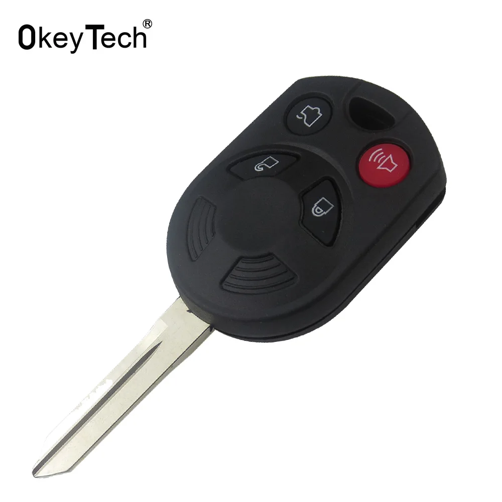 OkeyTech 4 кнопочный незарезанный Сменный Чехол для автомобильного ключа чехол