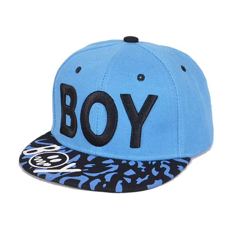 Шапки с надписью для мальчиков и девочек, крутая стильная детская бейсбольная кепка для мальчиков на весну и осень, хип-хоп шляпа от солнца для путешествий и школы - Цвет: style1 blue