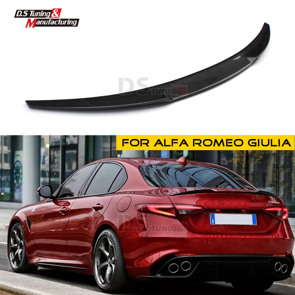 Buy OEM Style Carbon Fiber Spoiler Wing Rear Trunk Tail Lip For Alfa Romeo