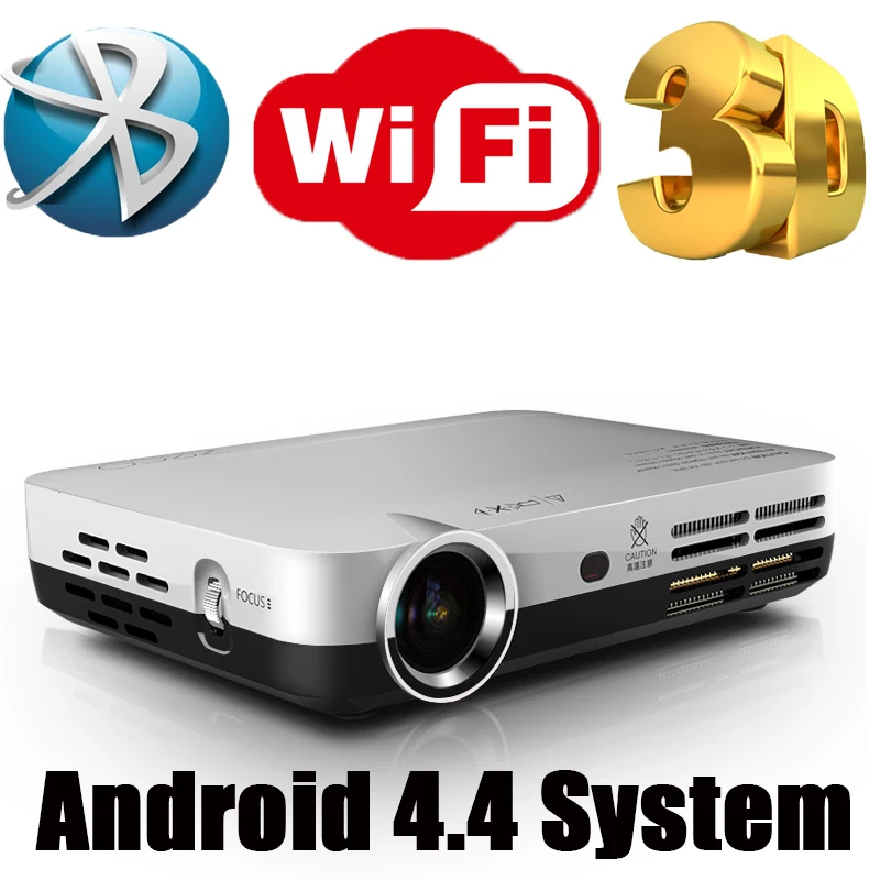 3D DLP Mini Projector HD LED Android Projector with WIFI