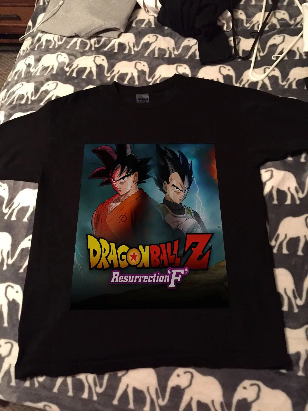 

Dragon Ball Z Resurrection SUPER SAIYAN Goku Black Graphic T-Shirt Adult Gildan Free shipping Harajuku Tops