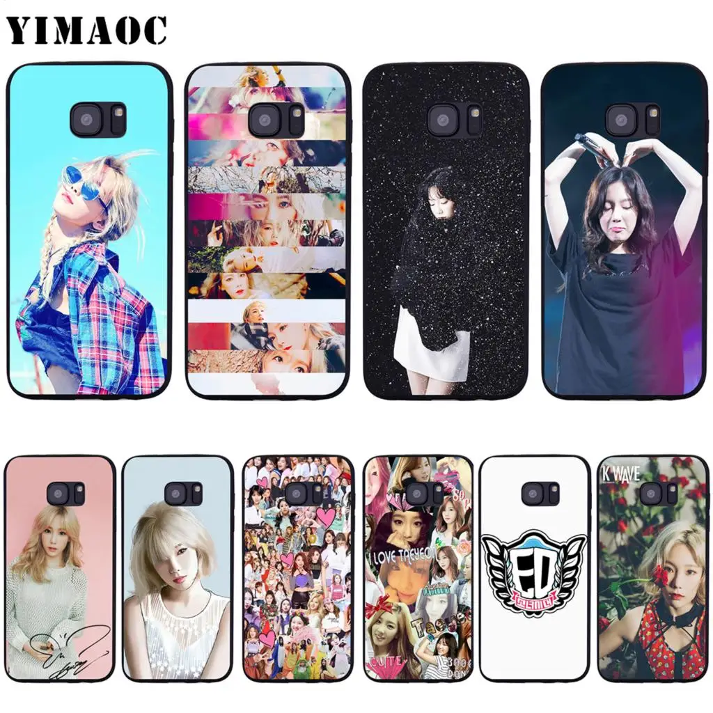 YIMAOC Kim Taeyeon Case for Samsung Galaxy A7 A8 A9 A10 A20 A30 A40 A50 A70 M10 M20 M30 S10e J6 Plus | Мобильные телефоны и
