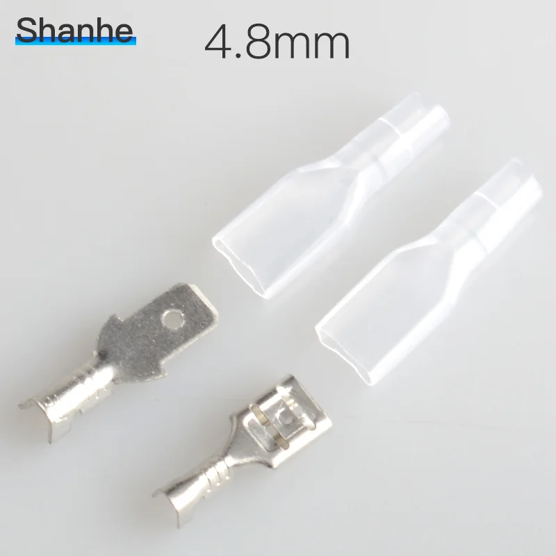 Обжимные клеммы 2 8/4 8/6 3 мм 25 гнездовых контактов + 50 чехлов|male spade connector|spade connectorfemale
