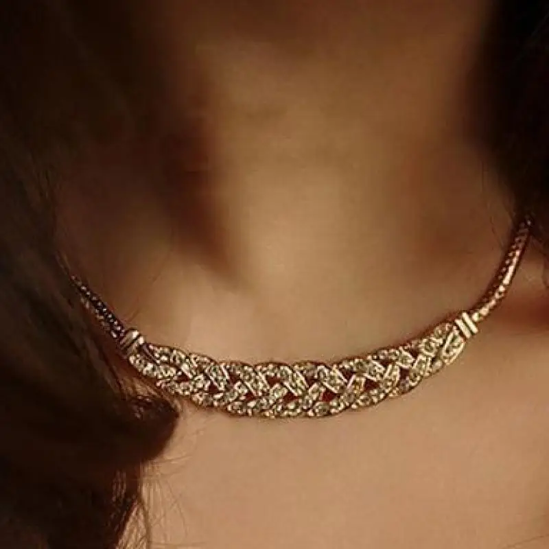 Superstar Twist Dress Clavicle Choker Necklace For Women Necklaces High