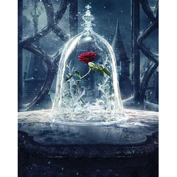 

5D diy diamond painting Beauty beast rose full square diamond embroidery full mosaic cross stitch needleworks H766