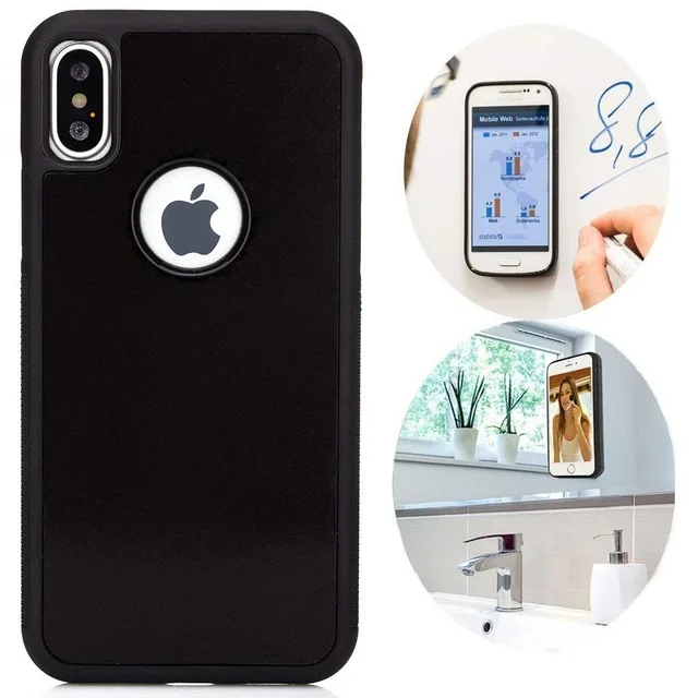 

Anti Gravity Hybrid Magical Case For iPhone XR X XS Max 8 7 Plus 6 6S SE 5 5S Shockproof Phone Cases Nano Suction Adsorbed Cover