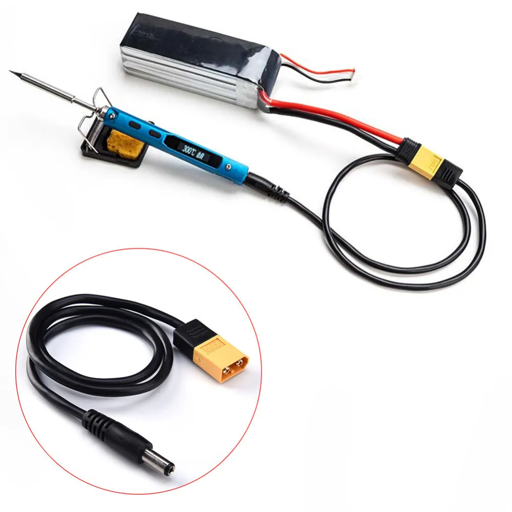TS100 Electronic Soldering Iron For XT60 Male Bullet Connector to Male