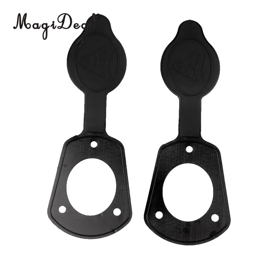 MagiDeal 2 Pieces Small Cap & Gaskets for Flush Mount Rod Holders Fishing Kayak Canoe Boat Dinghy Surfing Canoeing Rafting