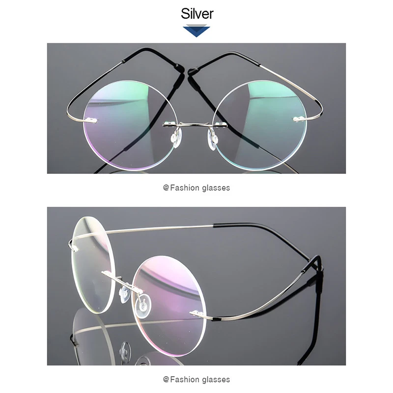 Мужские и женские очки для коррекции миопии без оправы|men eyewear|titanium rimlessmemory titanium |