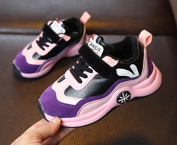 

Winter new children's shoes children's sports shoes Korean version of Winter boots boys and girls plus velvet cotton shoes