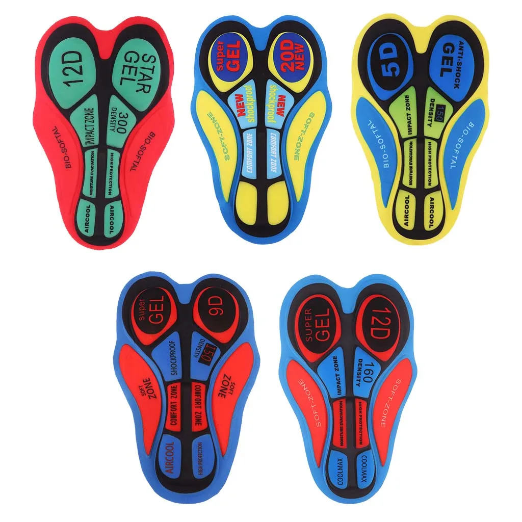 

5D / 9D/ 12D / 20D Breathable Pad for Bike Bicycle Underwear Shortie Shorts Pants Cycling Clothing Seat Pad Biking Equipment