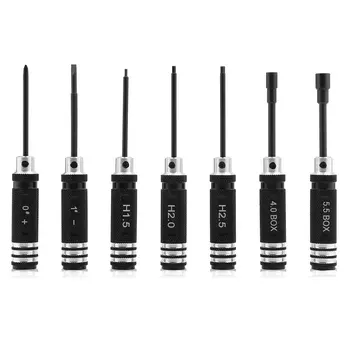 

7pcs Stainless Steel Hex Screw Driver Tool Kits 1.5MM-5.5MM For RC Helicopter Plane Car RC Repair Your Favorite Toys