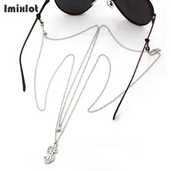Доллар Кулон очки с цепочкой двухслойные очки для чтения, очки солнцезащитные очки Аксессуары шеи шнур ремень веревка
