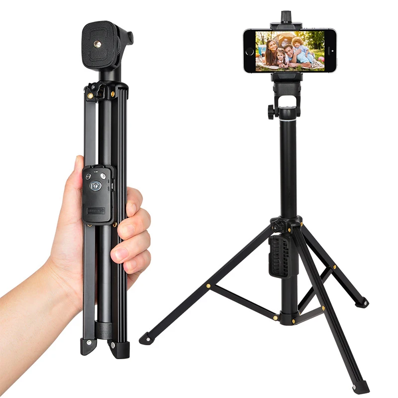 

Foldable Tripod Selfie Stick Bluetooth Wireless Camera Black For iPhone For GoPro Android For Xiaomi For Huawei Selfie Stick