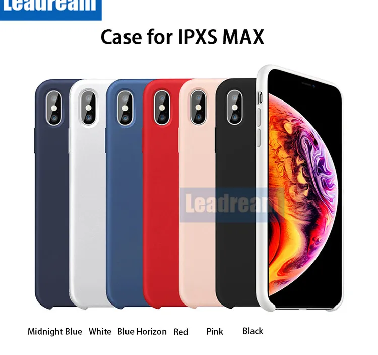 

50PCS for iPhone 11 Pro MAX TPE Liquid Silicone Shockproof Smooth Touch Case Cover for for iPhone 6 6s 7 8 Plus X Xs Xr Max