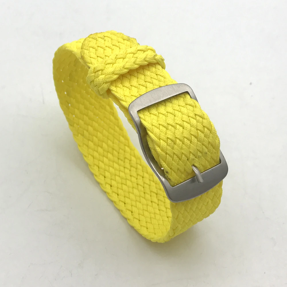 

Watch strap CORGEUT NATO strap yellow 20mm with sturdy ballistic nylon color Zulu strap A8