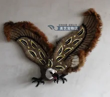 big simulation eagle toy polyethylene & furs Decoration wings eagle model gift about 85x18x65cm