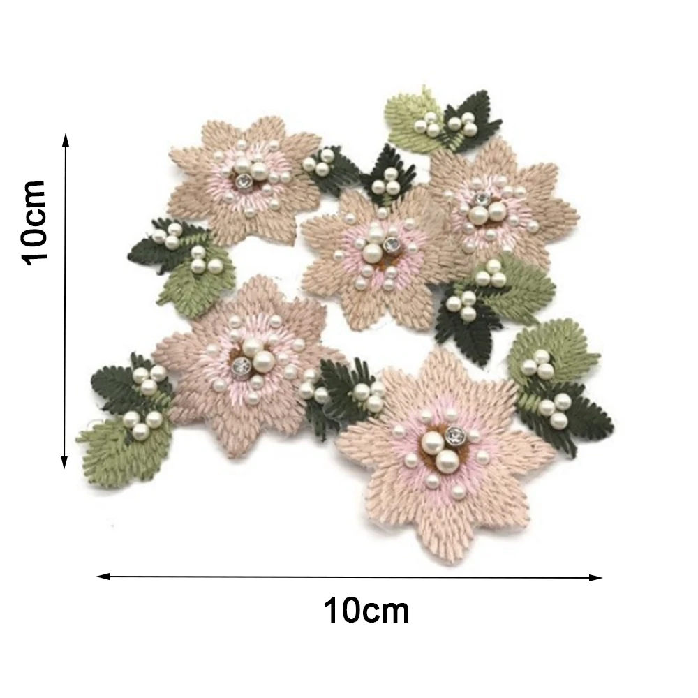

Flower Embroidery Patch Sticker for Clothes T Shirt Press Sticker Washable Sew On Transfer Patch Embroidery Flower Patches