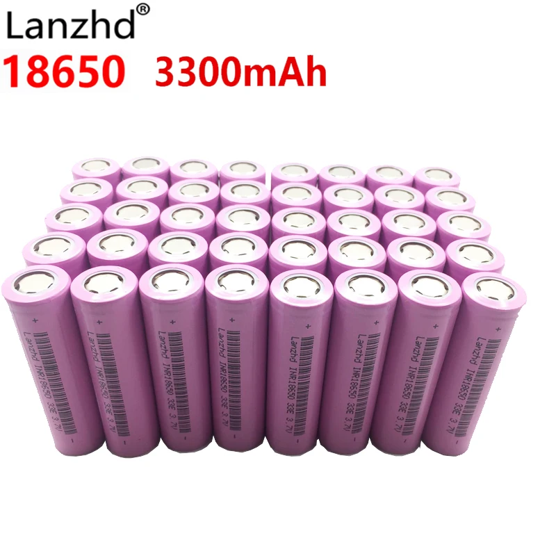 18650 40 шт литий-ионная литиевая батарея 30a 3300mAh батареи Li ion 3,7 v литиевая батарея 18650VTC7 батареи оптом