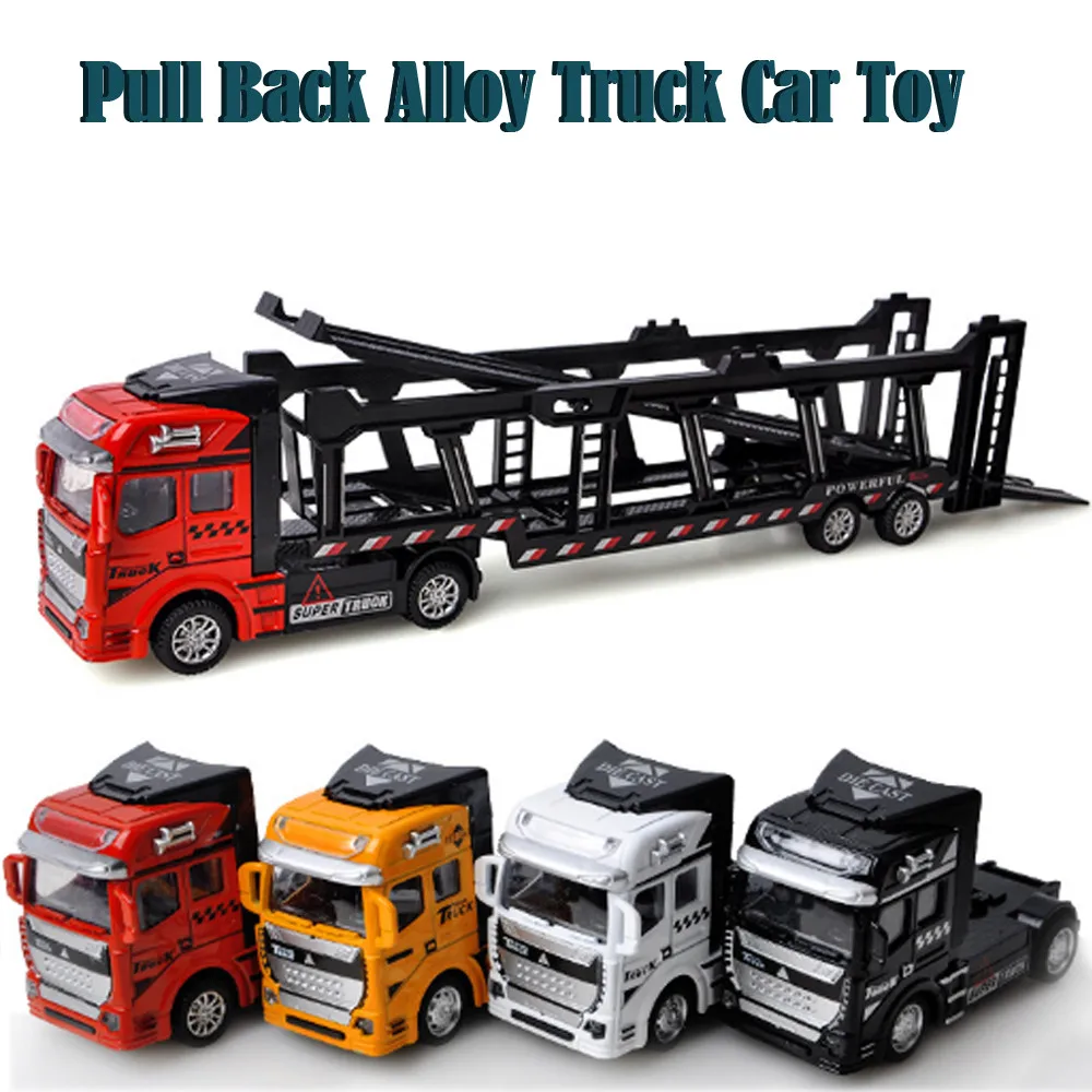 Car Toys For Boys Metal Interactive Car Toys For Children 1:48 Diecast Vehicle Truck Cars Educational Toys birthday Gift L0606