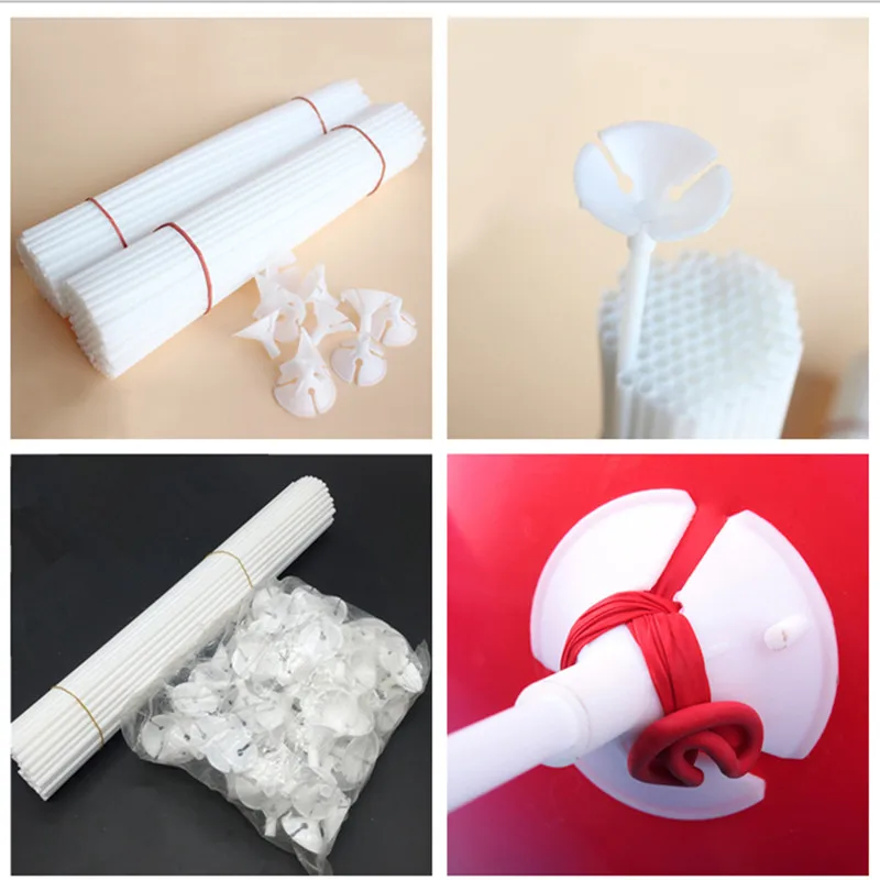 

100 sets/lot 30 cm latex Balloon Stick with Cups High quality PVC Holder for Supplies Balloons Wedding decoration accessories