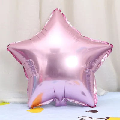 18 дюймов звезда форма алюминиевые шары надувные из фольги для дня рождения украшения гелиевый воздушный шар Globos Свадебные украшения - Цвет: Лиловый