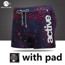 Мужские водостойкие плавки, сексуальные мужские плавки с низкой талией, большие размеры, шорты для серфинга, мужские шорты для геев, с подкладом внутри, повышающие купальники