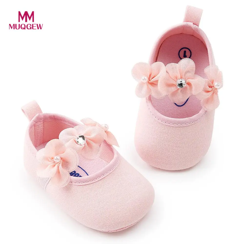 Flower Shoes Princess Cotton Fabric Shoes Soft Sole Anti slip Sneakers