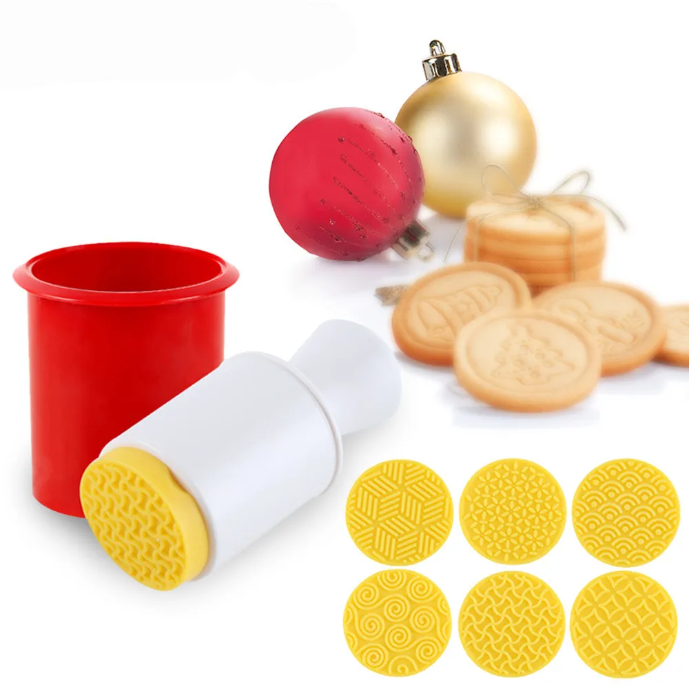 

ISHOWTIENDA 6pcs / set Cartoon Stamps Molds Cookie Tools Cake Decoration Bakeware Kitchen Gadgets Accessories Supplies Product