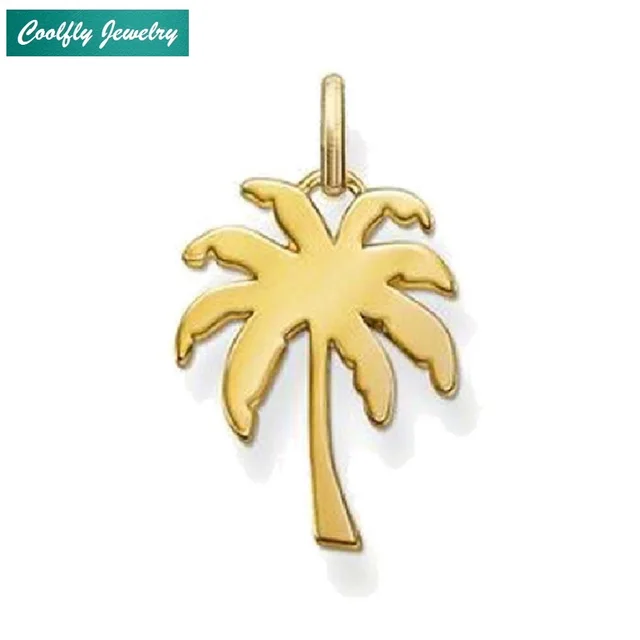 Gold Color Palm Tree Pendants Fit Necklaces 2018 New Brand Trendy Glam Fashion Jewelry Christmas Gift Gold Color Palm Tree Pendants Fit Necklaces 2018 New Brand Trendy Glam Fashion Jewelry Christmas Gift