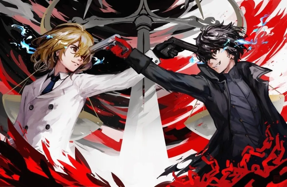 Home Decor Persona 5 Animation 1-Silk Art Poster Wall Sicker Decoration Gift
