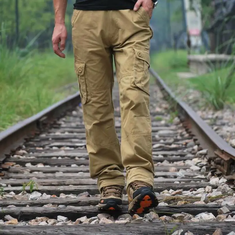 

Plus Size 44 42 40 Mens Cargo Military Pants With Pockets Fashion Hip Hop Streetwear Big And Tall Casual Tactical Pants Men
