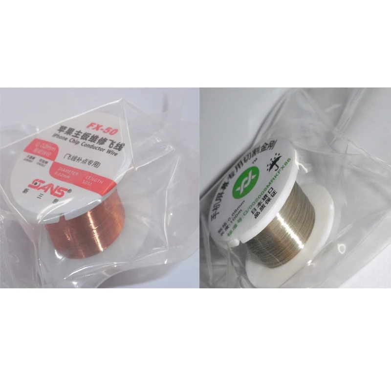 

0.05mm Cutting Wire Line Splitter LCD Screen 0.02 mm Pure Copper Wire Line for iPhone Motherboard PCB Fingerprint Sodering Point